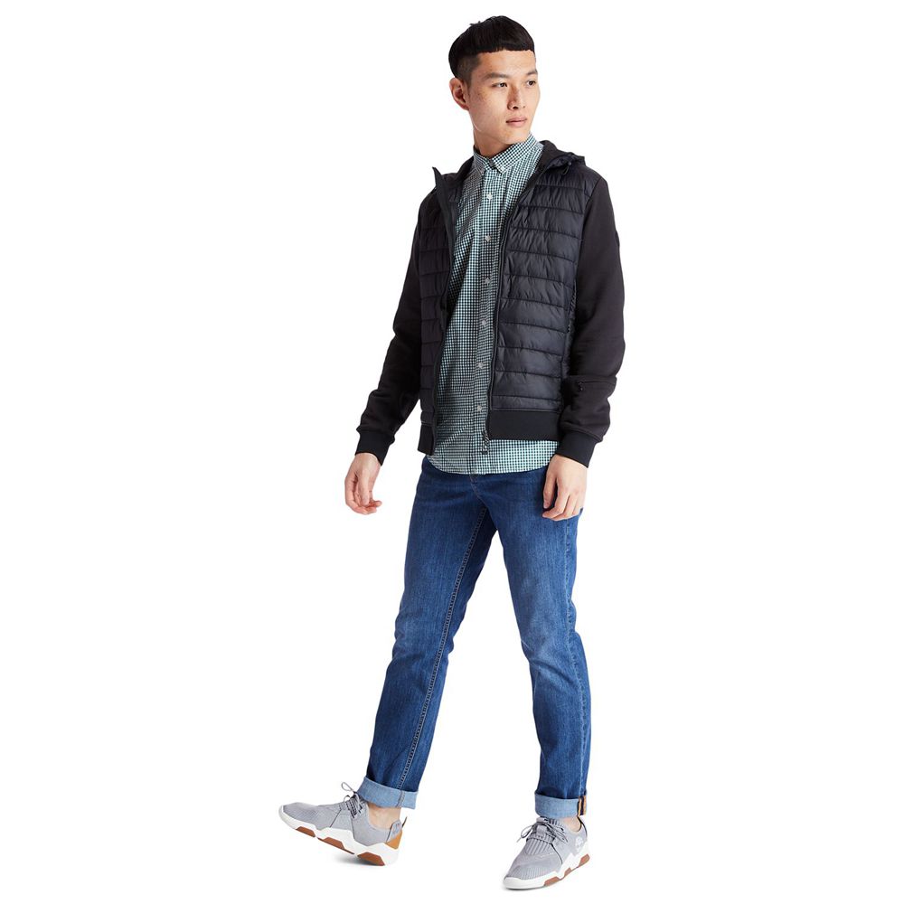 Chaquetas Timberland Argentina Hombre - Mt. Cabot Hybrid - Negras - TJPBDQ-084